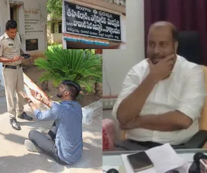 తహశీల్దార్ ఆఫీసు ఎదుటే.. గిరిజన రైతు ఆత్మహత్యాయత్నం..