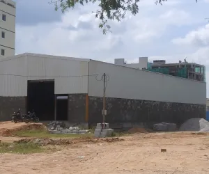 'వర్టెక్స్' భారీ అక్రమ షెడ్డుకు..! అనుమతులేవి 